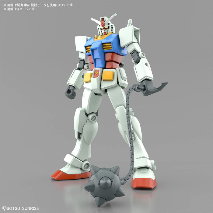 BANDAI Entry Grade 1/144 Rx-78-2 Gundam Ensemble complet d'armes Modèle en plastique