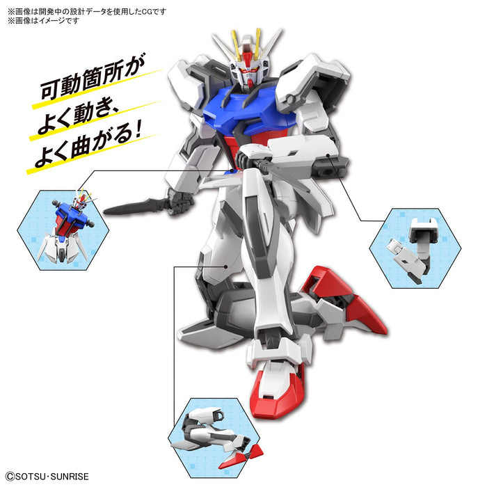 BANDAI Entry Grade 1/144 Strike Gundam Light Package Ver. Modèle en plastique