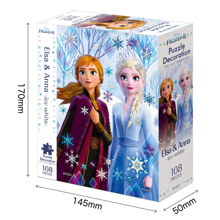Epoch 108pc Disney Elsa & Anna Icy White Puzzle 18.2x25.7cm