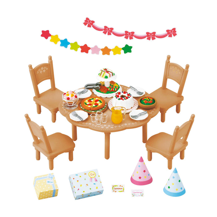 Epoch Sylvanian Families Home Party Furniture Set