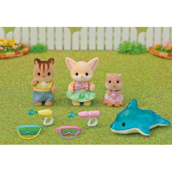 Epoch Sylvanian Families Friendship Water Play Set S-75 Toy Dollhouse for 3+ Years