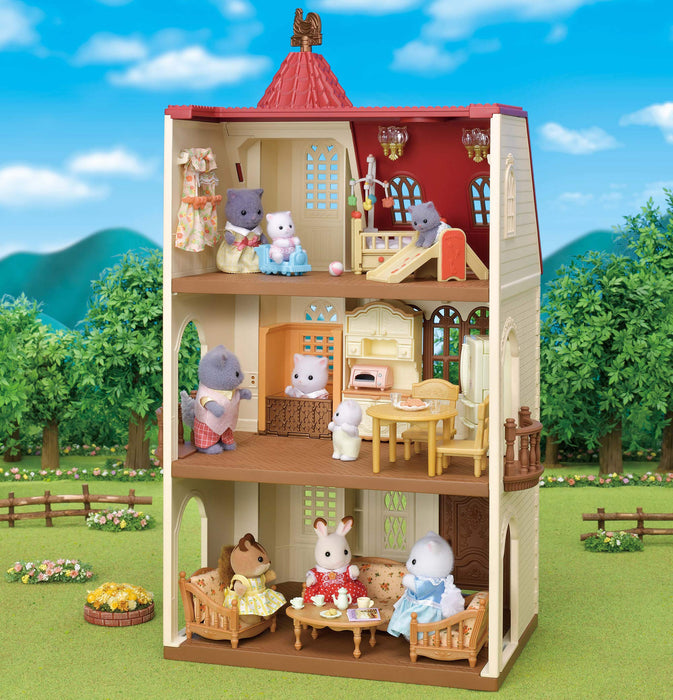 Epoch Sylvanian Families House Red Roof Elevator Ha-49