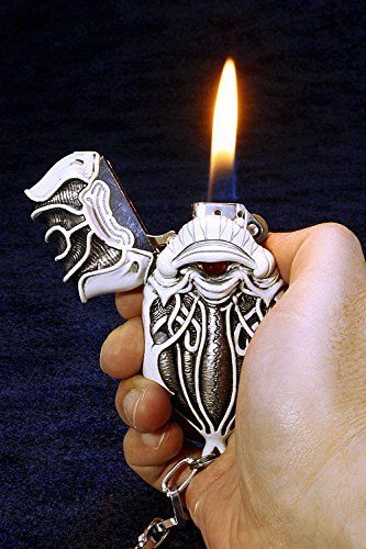 Ex Alliage Garo White Night Knight Dan Madoubi Housse de protection pour briquet Art Storm