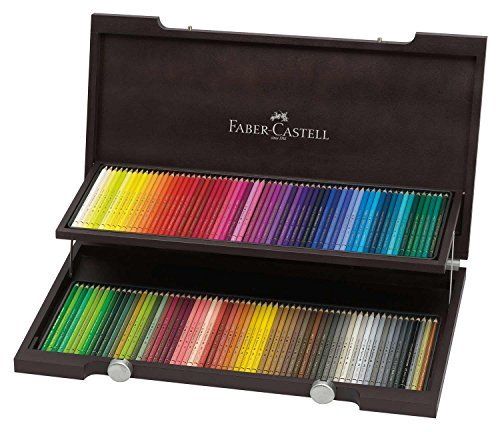 Farber Castel Polychromos Lot de 120 crayons de couleur Boîte en bois 110013