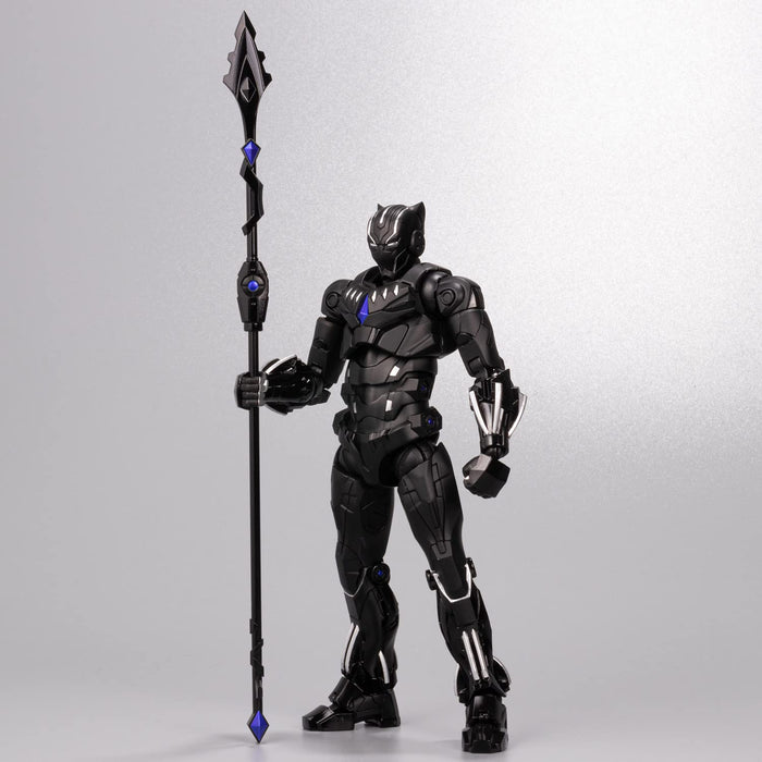 Figurine d'action pré-peinte moulée sous pression Abs sans échelle Black Panther Fighting Armor