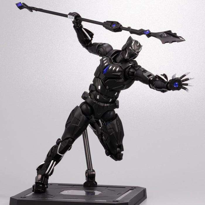Figurine d'action pré-peinte moulée sous pression Abs sans échelle Black Panther Fighting Armor