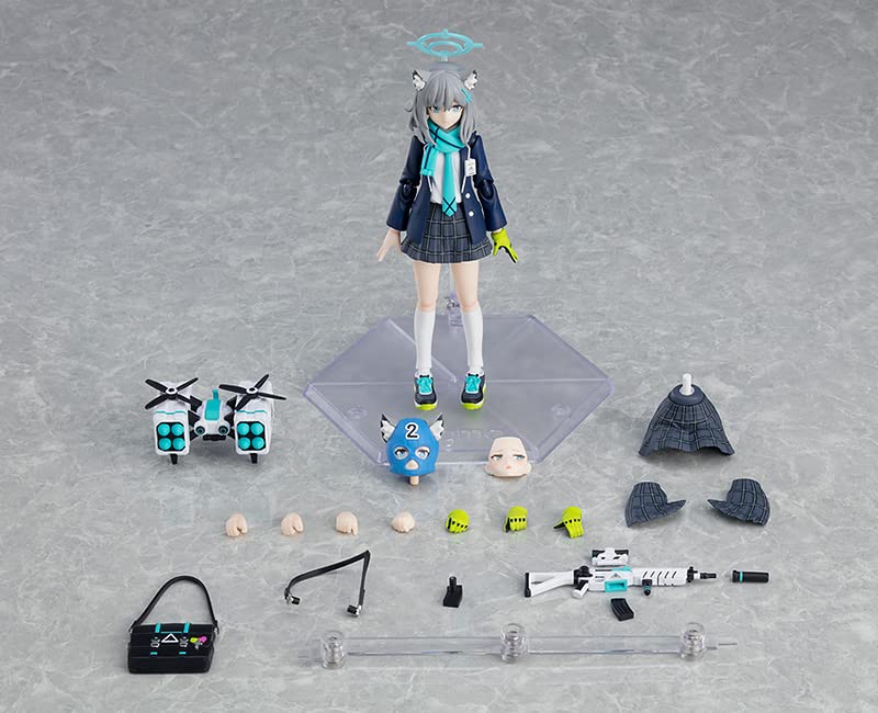 Figma Blue Archive Blue Archive Sand Wolf Shiroko Figure mobile peinte en plastique sans échelle