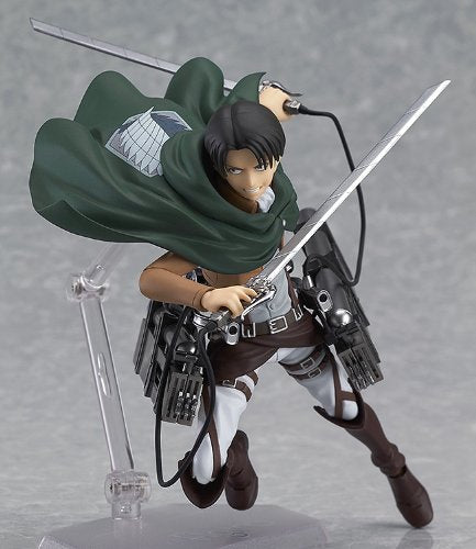 Max Factory Figma Attack On Titan Levi 200304 Non-scale Abs & Pvc Pre-painted Movable Figure