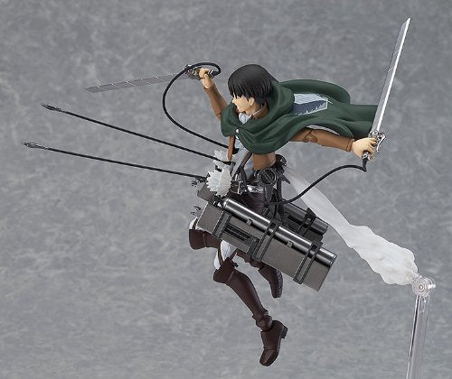 Max Factory Figma Attack On Titan Levi 200304 Non-scale Abs & Pvc Pre-painted Movable Figure