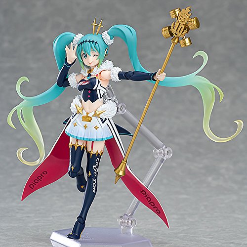 Figma Hatsune Miku Gt Project Racing Miku 2018Ver. Figure mobile peinte en PVC ABS sans échelle