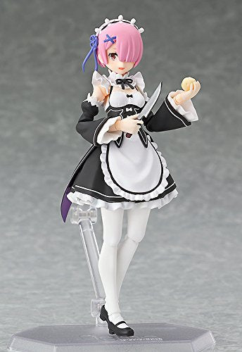 Max Factory Figma Re Life In A Different World From Zero Ram Abs &amp; Pvc Figurine mobile pré-peinte