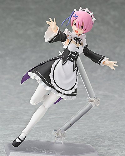 Max Factory Figma Re Life In A Different World From Zero Ram Abs &amp; Pvc Figurine mobile pré-peinte