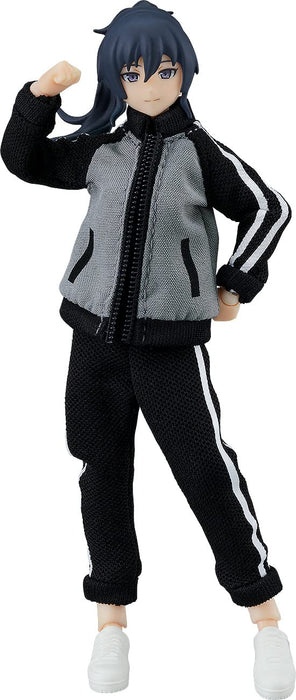 Max Factory Japon Figma Styles Corps féminin Makoto avec configuration du maillot et coordination de la jupe Figure sans échelle