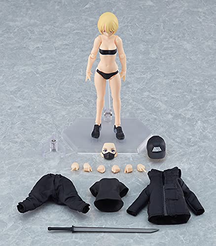 Figma Styles Female Body [Yuki] With Tech Wear Coordination Non-Scale Abs Pvc Pre-Painted Movable Figure