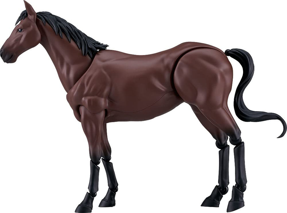 Max Factory Figma Brown Wild Horse Movable Non-Scale Plastic Painted Figure
