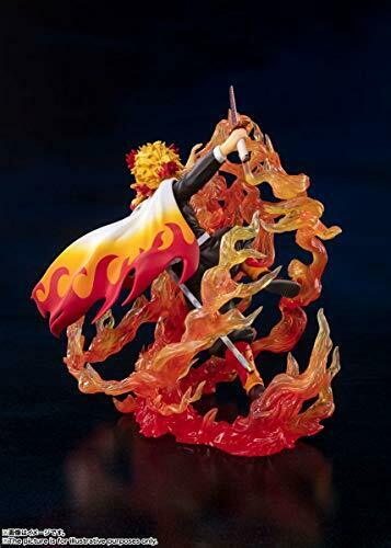 Figuarts Zero Demon Slayer Kyojuro Rengoku Figure respirant la flamme