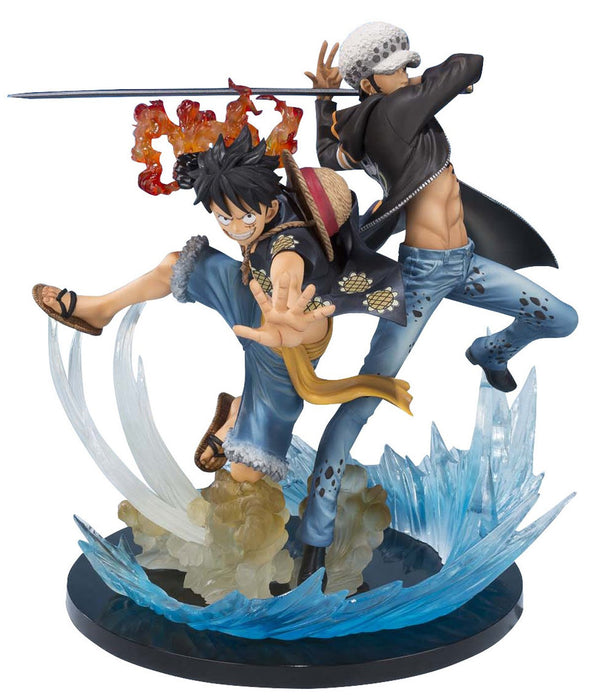 Bandai Spirits Figuarts Zero 5Th Anniversary Monkey D. Luffy &amp; Trafalgar Law Figure (Japon) Abs &amp; Pvc