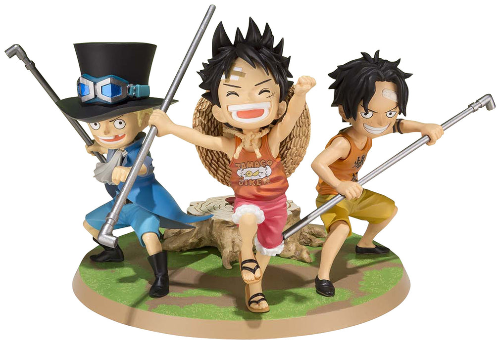 Figuarts Zero One Piece Luffy Ace Sabo Pvc Abs Pre-Painted Figure 90Mm - Bandai Spirits Japan