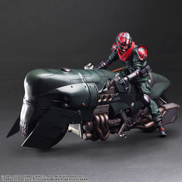 Square Enix Final Fantasy VII Remake Kai Advanced Motorrad Guard &amp; Bike Set Japan Spielzeugfigur