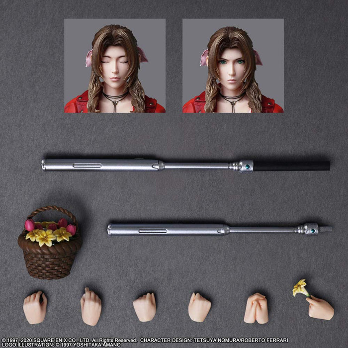 Final Fantasy Vii Remake Play Arts Kai Aerith Gainsborough Figurine peinte en PVC