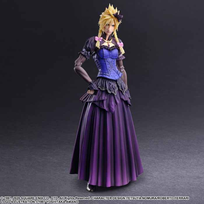 Square Enix Final Fantasy VII Remake Play Arts Kai Cloud Strife Dress Ver - Painted Action Figure