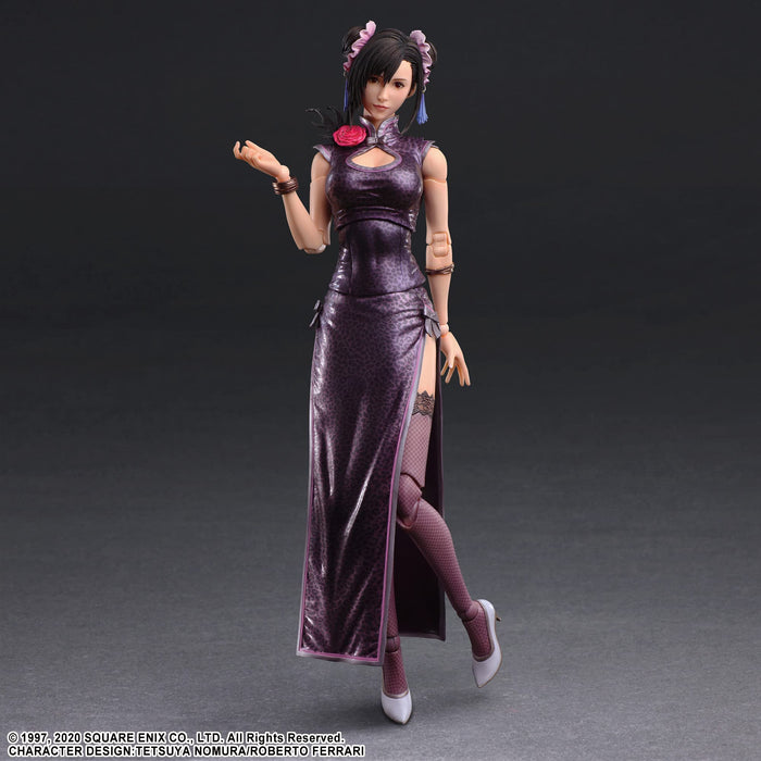Final Fantasy Vii Remake Play Arts Kai Tifa Lockhart Fighter Dress Ver. Figurine pré-peinte en PVC