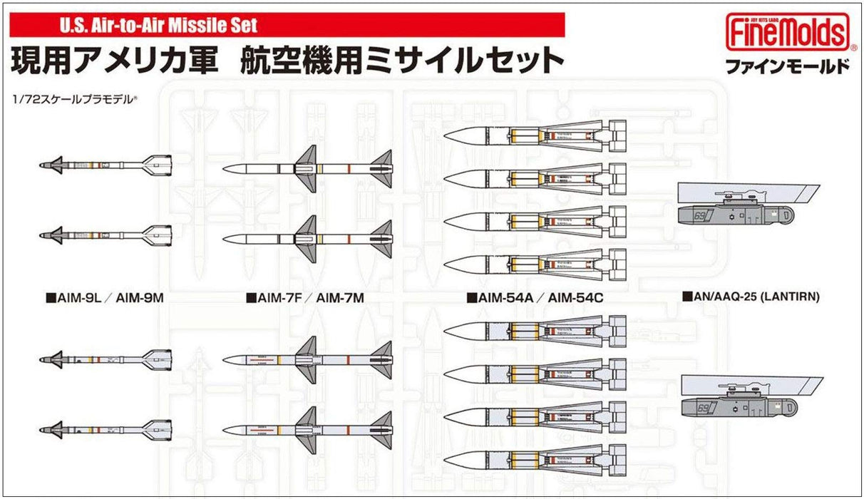FINE MOLDS 1/72 Us Military Aircraft Missile Set Plastic Model