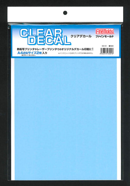 FINE MOLDS Dc01 Clear Decal Set Detail Accessories Series- Japan Figure Store - #1 Bring To You The Best Japanese Goods