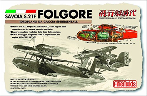 FINE MOLDS Fj4 Savoia S.21F Folgore Hydravion Porco Rosso Crimson Pig 1/72 Scale Kit