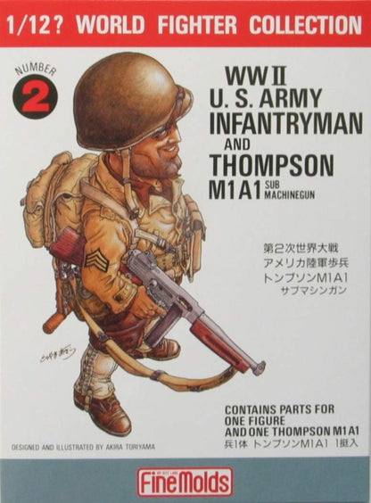 FINE MOLDS 1/12 Ww2 Us Army Infantry Soldier Rogers Plastic Model- Japan Figure Store - #1 Bring To You The Best Japanese Goods