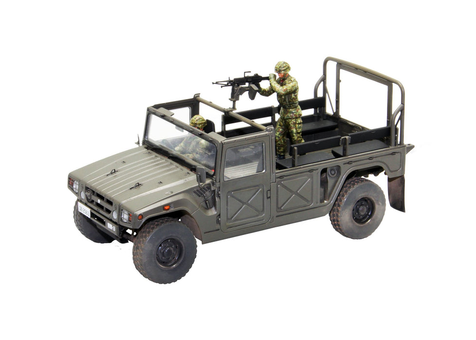 FINE MOLDS 1/35 Jgsdf Hochmobiles Fahrzeug mit Maschinengewehr 2 Figuren Kunststoffmodell