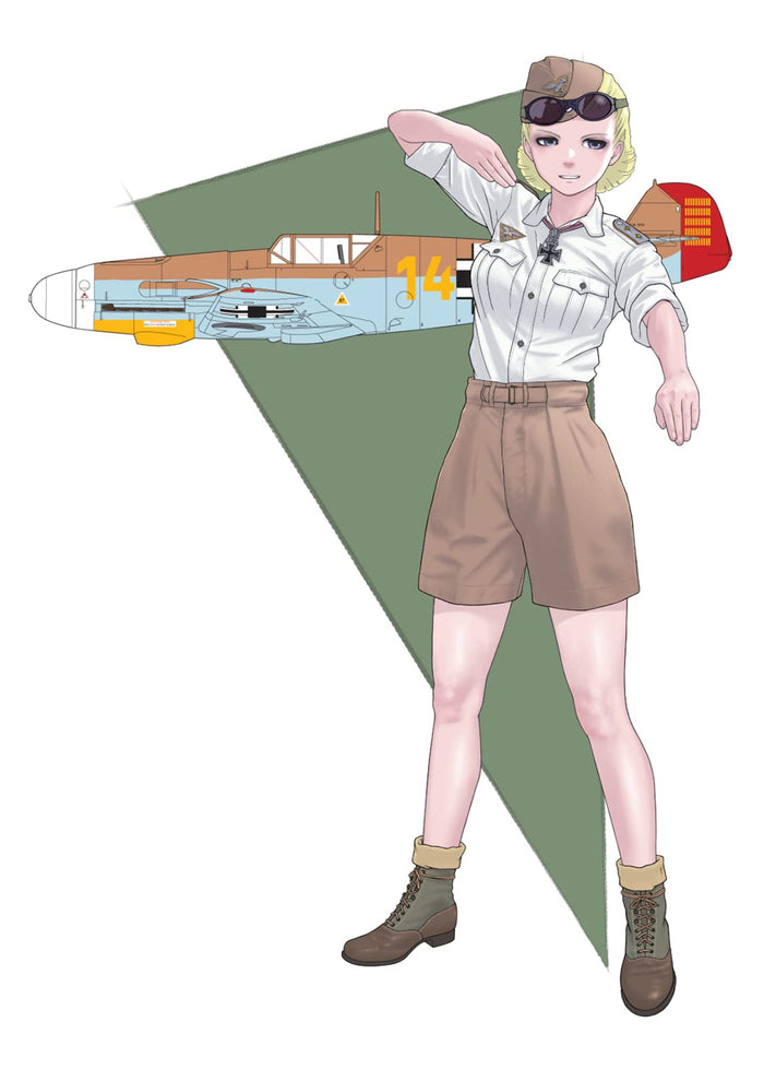 FINE MOLDS 1/35 Rekiso Otome Rosa With 1/72 Bf109 F-4 Trop Plastic Model- Japan Figure Store - #1 Bring To You The Best Japanese Goods