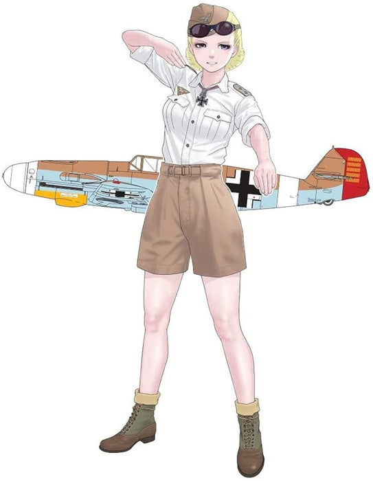 FINE MOLDS 1/35 Rekiso Otome Rosa Avec 1/72 Bf109 F-4 Trop Plastique Modèle