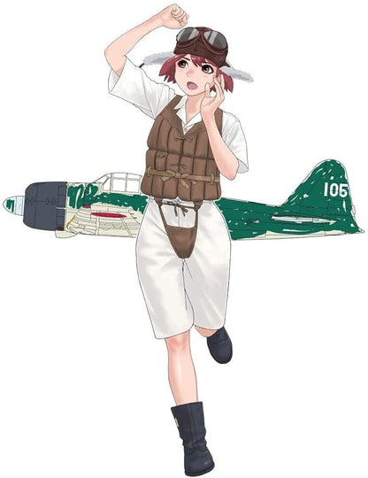 FINE MOLDS 1/35 Rekiso Otome Aoi With 1/72 Fighter Type 22 Plastic Model- Japan Figure Store - #1 Bring To You The Best Japanese Goods