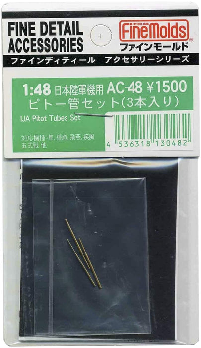 FINE MOLDS Ac-48 Fine Detail Accessories Series Ija Pitot Tubes Set 3 Pcs. 1/48 Scale