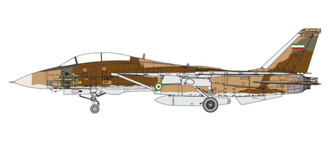 FINE MOLDS 1/72 Iran Air Force F-14A Tomcat Édition Limitée Modèle en Plastique