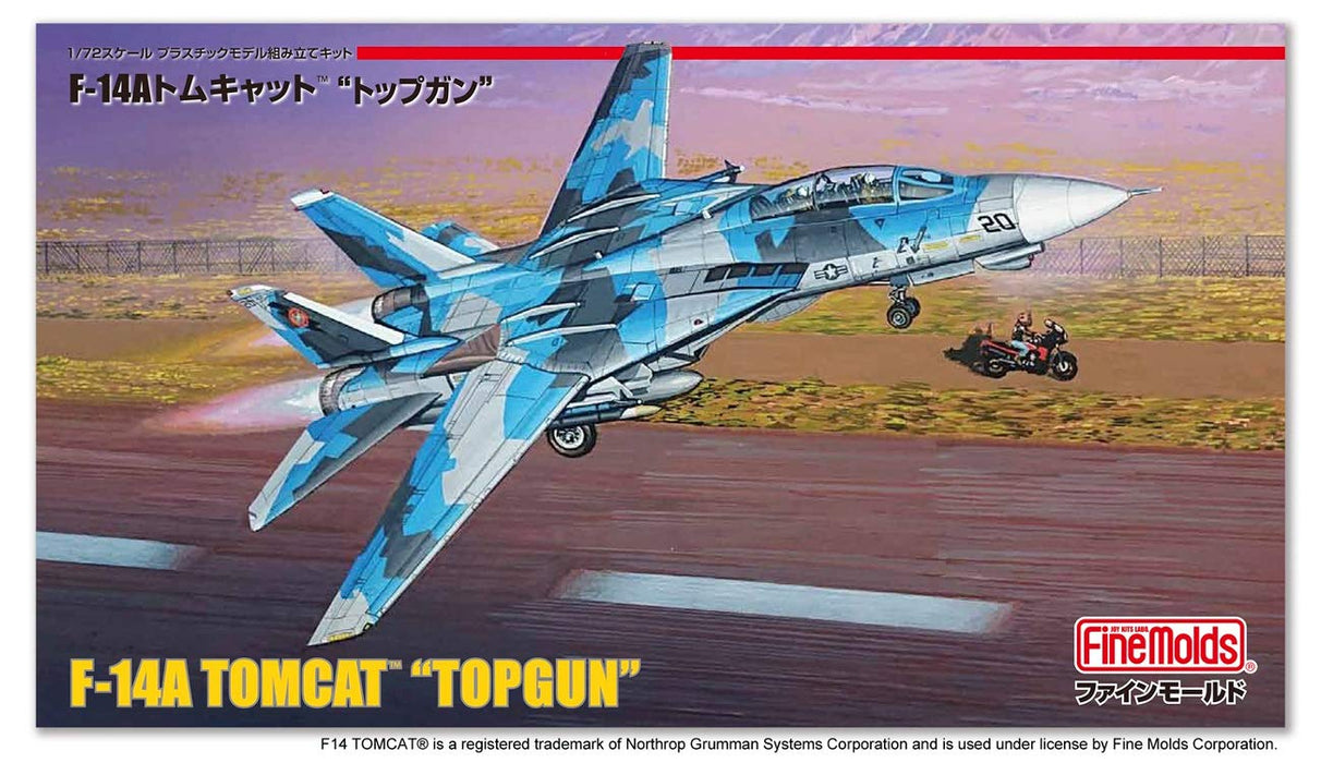 FINE MOLDS 1/72 Us Navy F-14A Tomcat "Top Gun" Plastic Model