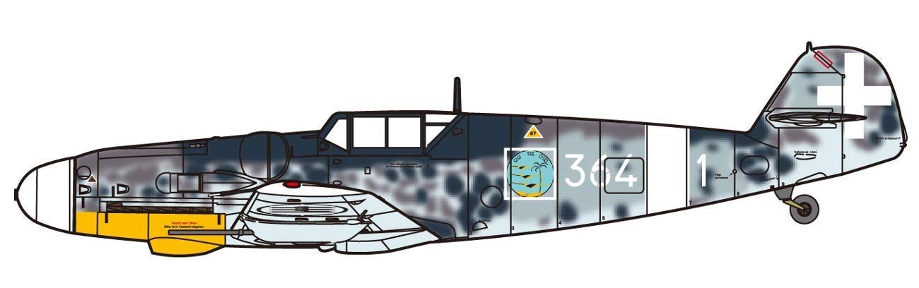FINE MOLDS 75916 Messerschmitt Bf 109 G-6 Italienische Luftwaffe Bausatz im Maßstab 1/72
