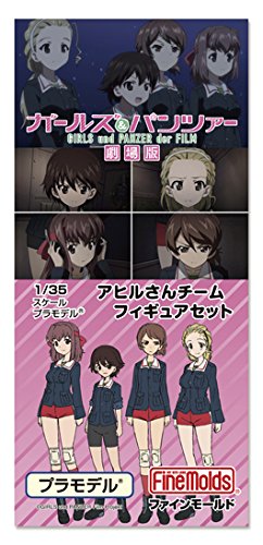 FINE MOLDS 41105 Girls &amp; Panzer Der Film Ahiru-San Team Figurenset im Maßstab 1:35