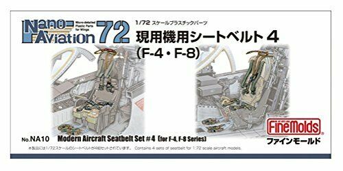 Fine Molds Na10 1/72 Aircraft Seatbelt Set 4 For Us Navy/air Force F-4, F-8 Etc. - Japan Figure