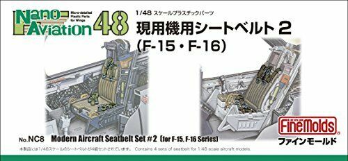 Fine Molds Nc8 Aircraft Seatbelt Set 2 For F-15 / F-16 Plastic Model Kit - Japan Figure