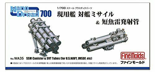 Fine Moulds Wa35 Modern Ship Anti-Ship Missile &amp; Surface Vessel Torpedo Tubes