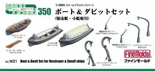 Fine Moulds Wz1 Pour Midget Battleship Boat &amp; Davits Set Kit de modèle en plastique