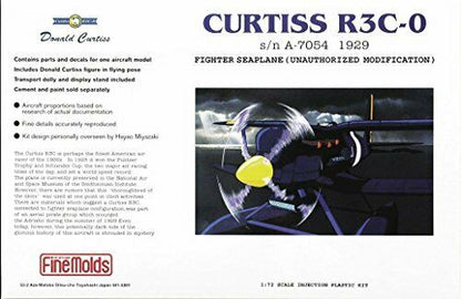 Finemolds Porco Rosso Curtiss R3c-0 Fj2 1/72 Plastic Model Kit- Japan Figure Store - #1 Bring To You The Best Japanese Goods