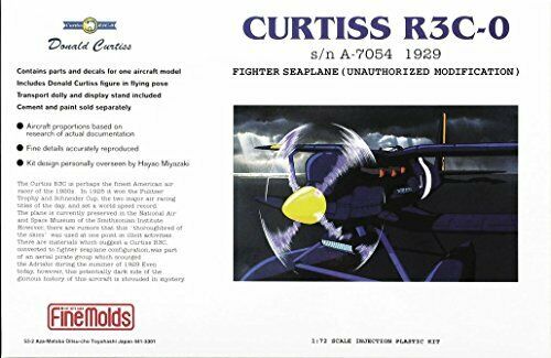 Finemolds Porco Rosso Curtiss R3c-0 Fj2 1/72 Plastic Model Kit