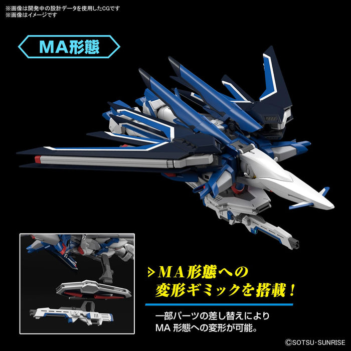Bandai Spirits Freedom Gundam 1/144 2. Ordnung Hg farbcodiertes Plastikmodell
