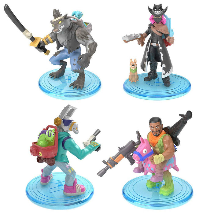 Takara Tomy Fortnite Minifiguren-Sammlung, 4er-Set – Dire Calamity, Dj Yonder, Giddy Up