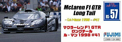 Fujimi Echelle 1/24 Mclaren F1 Gtr Long Tail Le Mans 1998 # 41 Kit de modèle en plastique