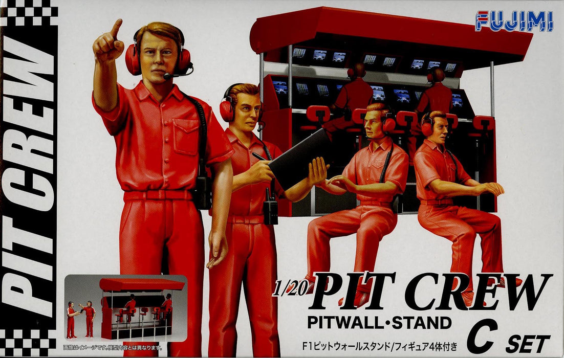 Fujimi Gt25 113326 Garage &amp; Tool Series Pit Crew Set C 1/20 Japanisches Plastikmodell