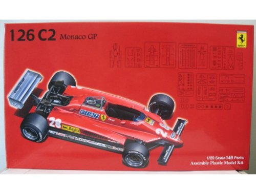 Fujimi Gp6 090429 F1 Ferrari 126C2 1982 Monaco Gp 1/20 Japanese Scale Racing Car Model
